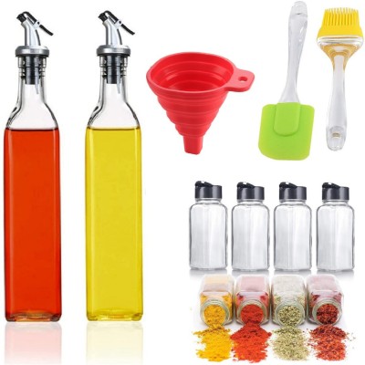 Ipsit 500 ml, 100 ml Cooking Oil Dispenser Set(Pack of 9)