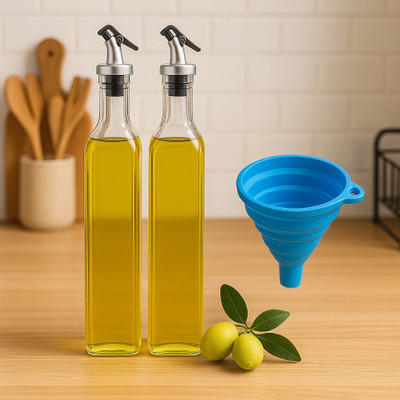 SHREE KASHTBHANJAN INTERNATIONAL 1000 ml Cooking Oil Dispenser Set(Pack of 3)