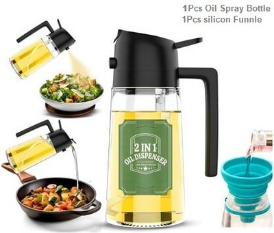 STARKENDY 630 ml Cooking Oil Dispenser Set(Pack of 2)