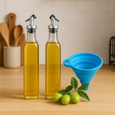 SHREE KASHTBHANJAN INTERNATIONAL 1000 ml Cooking Oil Dispenser Set(Pack of 3)