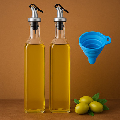 ATMRIK 500 ml Cooking Oil Dispenser Set(Pack of 2)