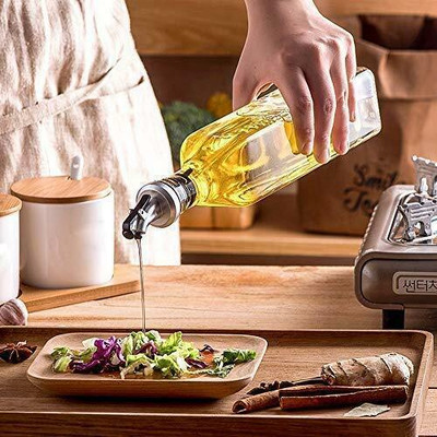 RITKRU 500 ml Cooking Oil Dispenser Set(Pack of 2)