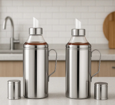 MILTLIFE 1000 ml Cooking Oil Dispenser Set(Pack of 2)