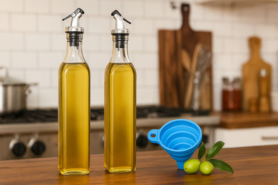 Divine Impex 500 ml Cooking Oil Dispenser(Pack of 3)