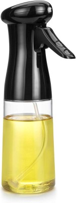 jig-tik Glass Oil Dispenser Spray Bottle, Refillable Food Grade Oil Vinegar 200 ml Spray Bottle(Pack of 1, White, Glass)