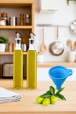 Divine Impex 500 ml Cooking Oil Dispenser(Pack of 3)