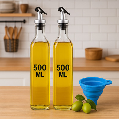 ATMRIK 500 ml Cooking Oil Dispenser Set(Pack of 3)