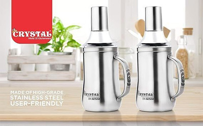 CRYSTAL 1000 ml Cooking Oil Dispenser Set(Pack of 2)