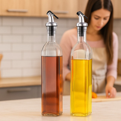 RITKRU 500 ml Cooking Oil Dispenser Set(Pack of 2)