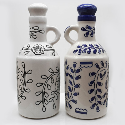 Kraftlik Handicrafts 1000 ml, 1000 ml Cooking Oil Dispenser Set(Pack of 2)