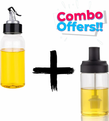KITCHWIN 500 ml, 350 ml Cooking Oil Dispenser Set(Pack of 2)