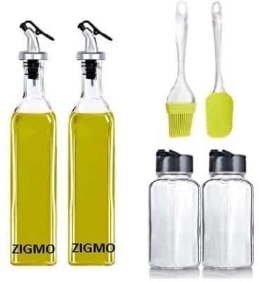 Zigmo 500 ml, 500 ml, 120 ml, 120 ml Cooking Oil Dispenser Set(Pack of 6)