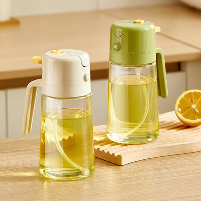 SHOPPOFOBIX 500 ml Oil Bottle 2 pcs Cooking Oil Dispenser Set(Pack of 2)