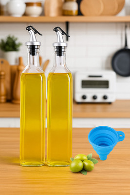 ARMINTRADEMART 500 ml Cooking Oil Dispenser Set(Pack of 2)