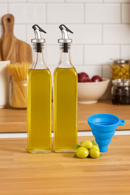 HEALTH TAG 1000 ml Cooking Oil Dispenser Set(Pack of 3)