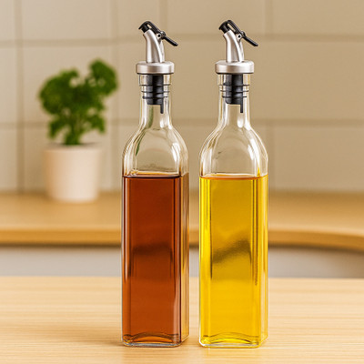 RITKRU 500 ml Cooking Oil Dispenser Set(Pack of 2)