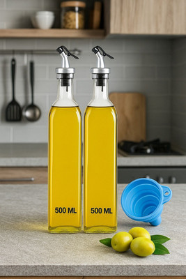 HEALTH TAG 1000 ml Cooking Oil Dispenser Set(Pack of 3)