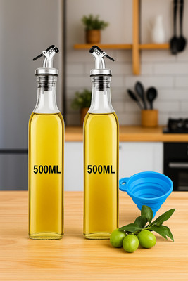 ATMRIK 500 ml Cooking Oil Dispenser Set(Pack of 2)