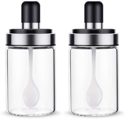 HOMETIC Plastic, Glass Utility Container  - 250 ml(Pack of 2, Transparent)
