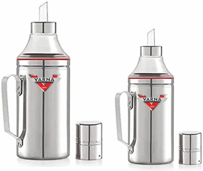 VARNA STAINLESS STEEL 1000 ml, 750 ml Cooking Oil Dispenser Set(Pack of 2)