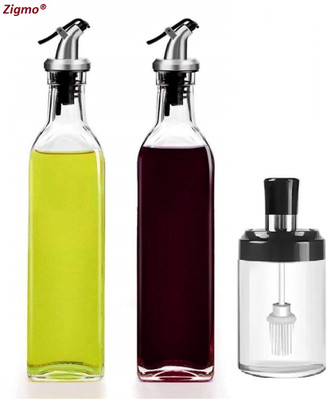 Zigmo 500 ml Cooking Oil Dispenser Set(Pack of 3)