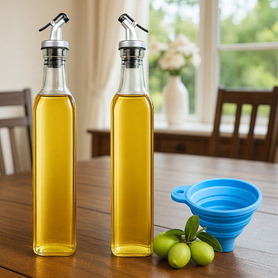 ARMINTRADEMART 500 ml Cooking Oil Dispenser Set(Pack of 2)
