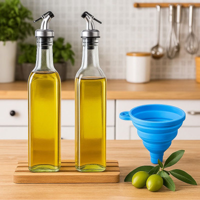 HEALTH TAG 1000 ml Cooking Oil Dispenser Set(Pack of 3)