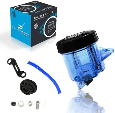 Moto Genius Front Brake Clutch Fluid Bottle Oil Reservoir Tank Cup For All Bike Blue Oil Filler Cap