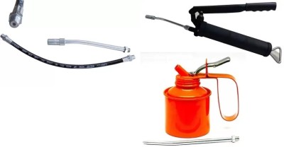 ppl 1/2 Pint Oil Can With 15OZ grease gun 500cc with 18 Inch Grease Hose Manual Pump(1000 g Pack of 1)