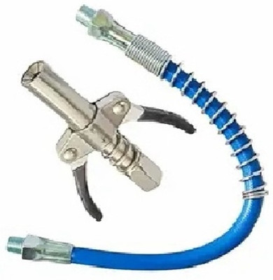 intenzo Double handle Grease Gun Coupler with 1pc 30cm Hose Working 10000 PSI Manual Pump(0 g Pack of 2)