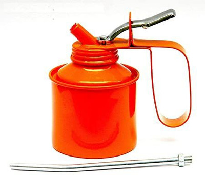 Filfora Lubricant Steel Oil Can with Flexible Nozzle Pipe Manual Sprayer(0.5 L Pack of 1)