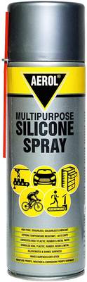 Aerol Silicone Lubricant Spray, Grade 70 (300g/513 ml) Rejuvenates & shines surfaces Manual Sprayer