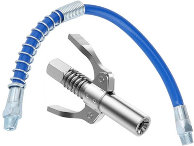 REIOENT HIGH QUALITY Grease Gun Coupler Lock Nozzle Flex Hose High Pressure Dual Handle Manual Sprayer(1 g Pack of 1)