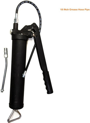 GoodsBazaar Hand operated heavy duty lever type grease gun 500cc with 18 Inch Grease Hose Manual Pump(1000 g Pack of 1)