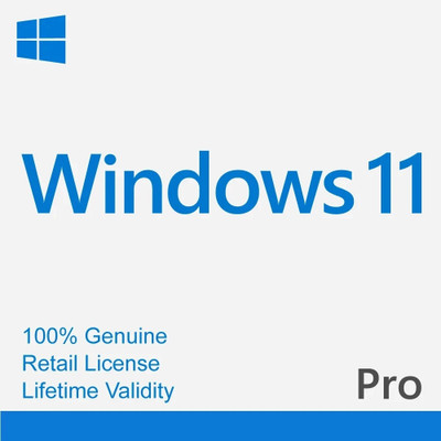 MICROSOFT Windows 11 Pro for 1 User with Lifetime Validity (Retail License)