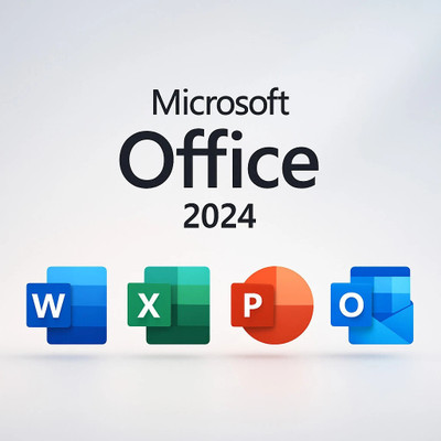 MICROSOFT Office 2024 Professional Plus One-time purchase for 1 PC, Lifetime License ( Windows Only Reinstall Supported )