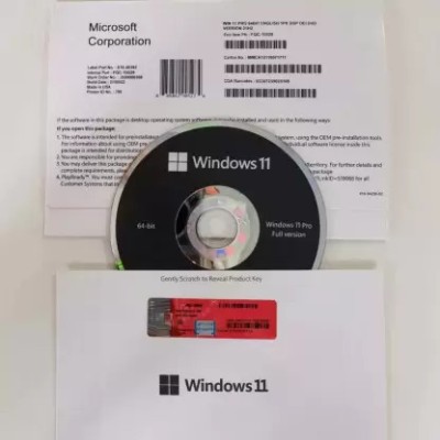 MICROSOFT Windows 11 Professional (1 User, Lifetime Validity) OEM DVD Pack 64/32 Bit