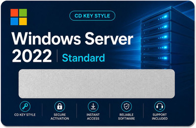 Gamework Windows Server 2022 Standard Redeem Code Key – Server 2022 License Standard Key Card Physical delivery Edition x32 x64 Operating System License