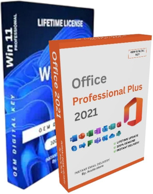ACUTE.STORE Window 11 Professional + Professional Plus 2021 Combo Pack | 1 User/Pc Lifetime Validity | Unlimited Reinstallation (Quick Delivery) | 32/64 bit