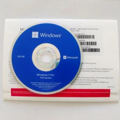 MICROSOFT Windows 11 Professional (1 User, Lifetime Validity) DVD Pack PRO EDITION 64/32 Bit