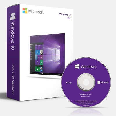 MICROSOFT Windows 10 (1 User/PC, Lifetime Validity) DVD OEM Pack English Version 64/32 Bit
