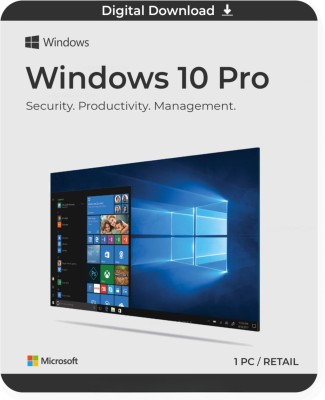 MICROSOFT Windows 10 Professional (1 PC/User, Lifetime Validity) One-time Purchase Retail License 64 BIT/32 BIT