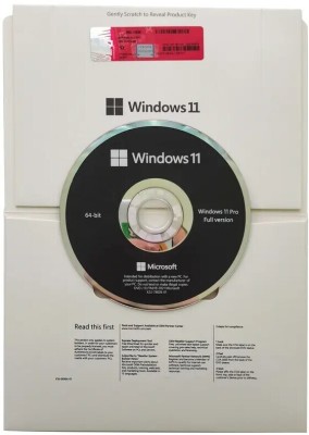 MICROSOFT Windows 11 Pro (1 User, Lifetime Validity) DVD Pack OEM Latest 64/32 Bit