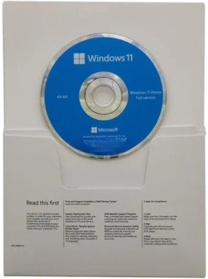 MICROSOFT Windows 11 (1 User/PC, Lifetime Validity) OEM DVD PACK Home 64/32 Bit