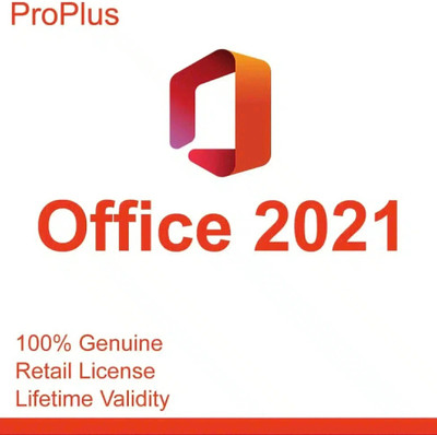 MICROSOFT Office Suit 2021 Professional Plus Lifetime ( 32/64) Bit Both Support Single 1 User