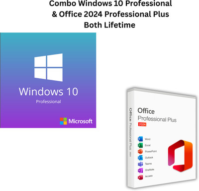 MICROSOFT Windows 10 Professional & Office 2024 Professional Plus Lifetime License Latest ( Updated Edition )