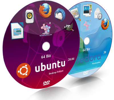wishfulfil Fedora 39 and Ubuntu 20.04 DVD 39 GNOME and 20.04 GNOME Live Bootable Installation 64 Bit