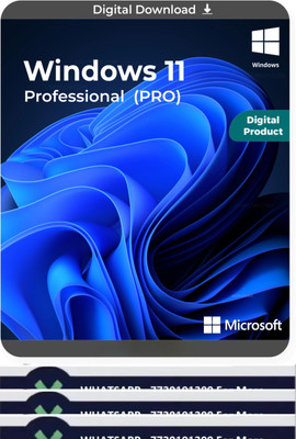 MICROSOFT Windows 11 Pro 64/32 Bit (1 User/PC, Lifetime Validity) One-time Purchase
