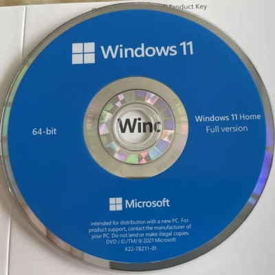 MICROSOFT Windows 11 Home (1 User, Lifetime Validity) DVD Pack OEM English 64/32 Bit