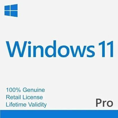 MICROSOFT Windows 11 Pro (1 User/PC, Lifetime Validity) 64/32 Bit - Retail License